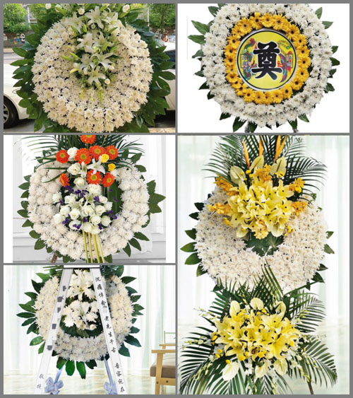 湖南郴州桂阳县雷坪镇新村村花圈速递